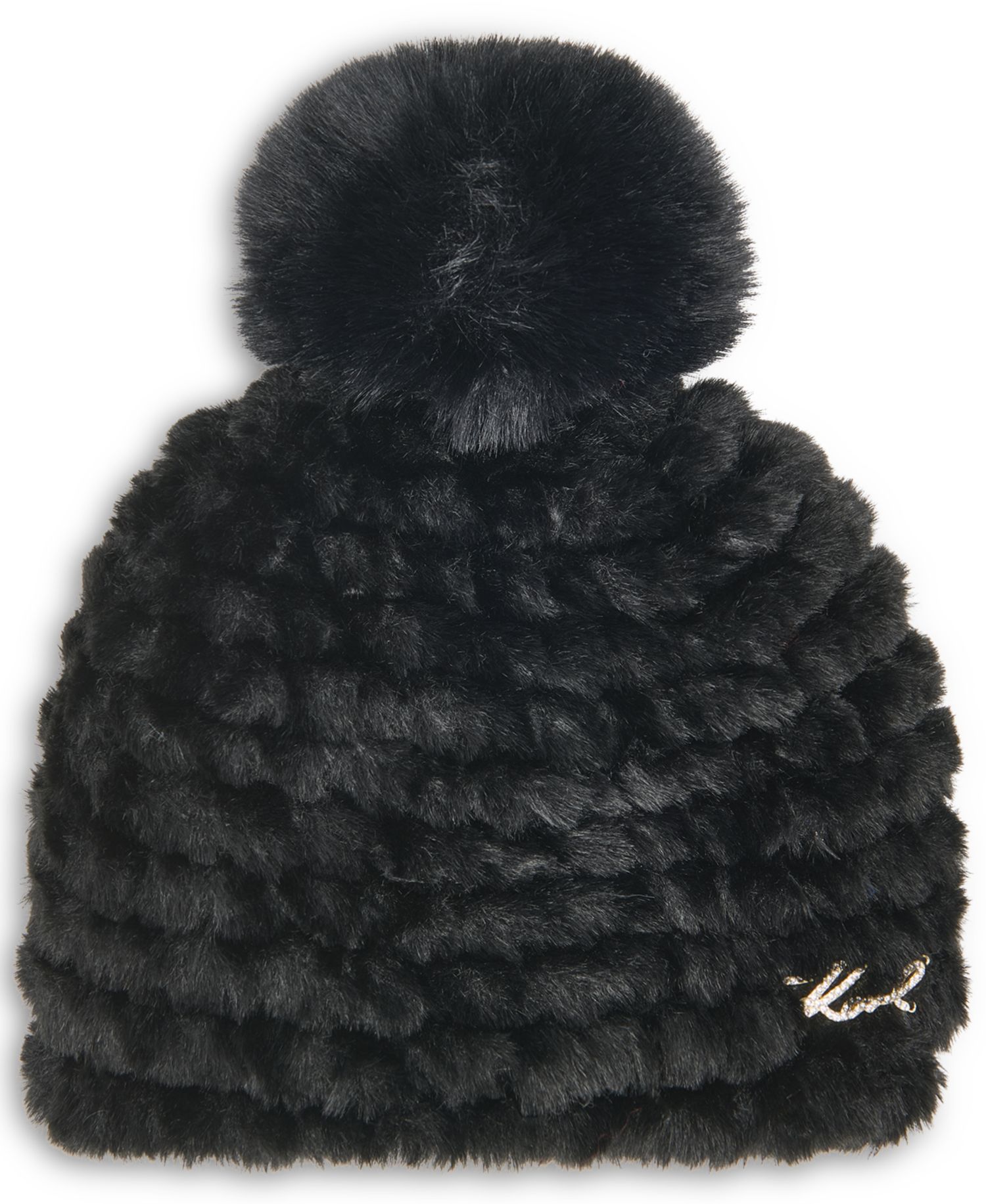 Faux-Fur Pom Logo Hardware Hat
