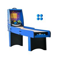 SUGIFT 8-Feet Roll and Score Arcade Game Table with Electronic Scorer and Automatic Ball Return (Blue)