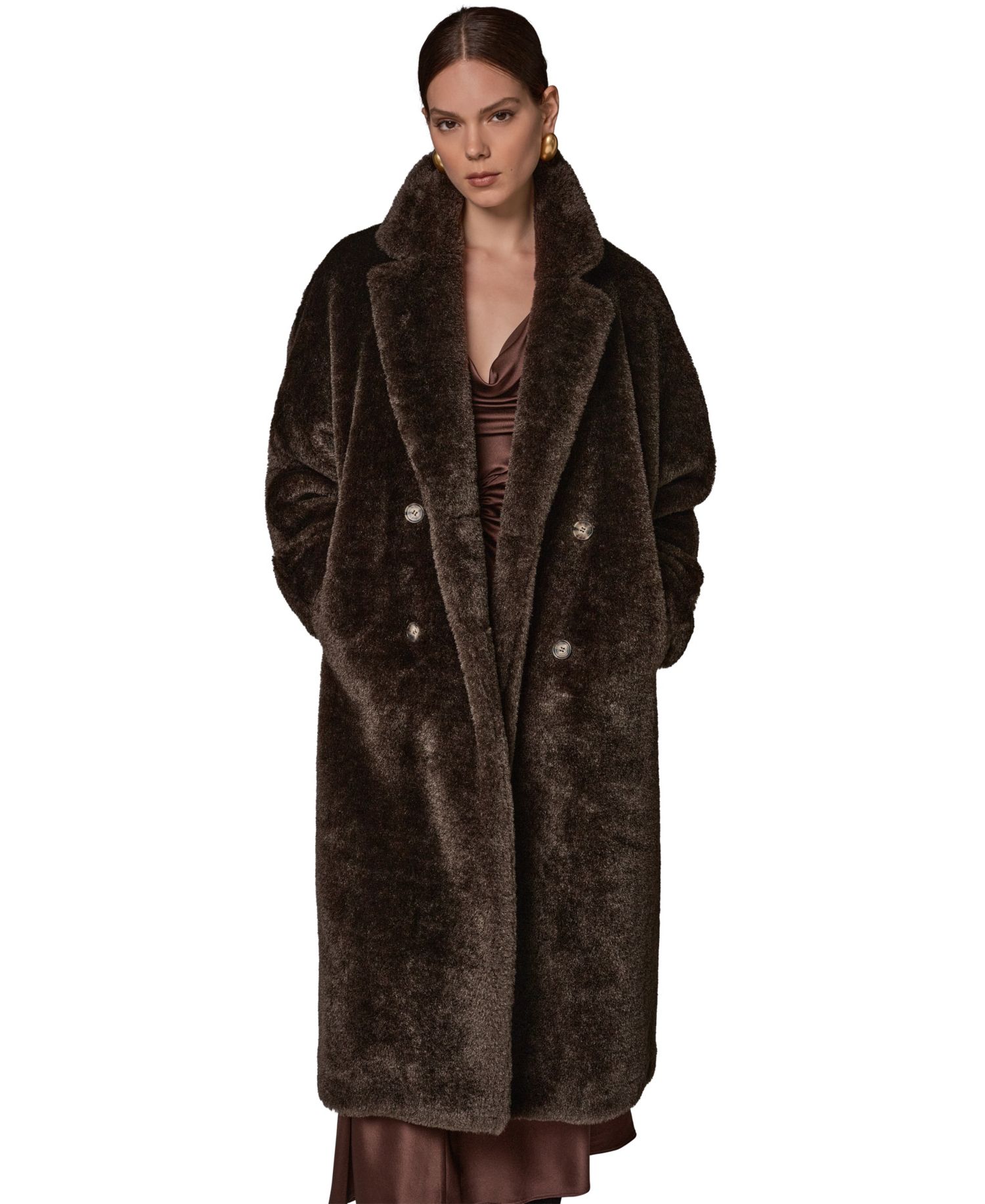 Women's Double-Breasted Long Coat