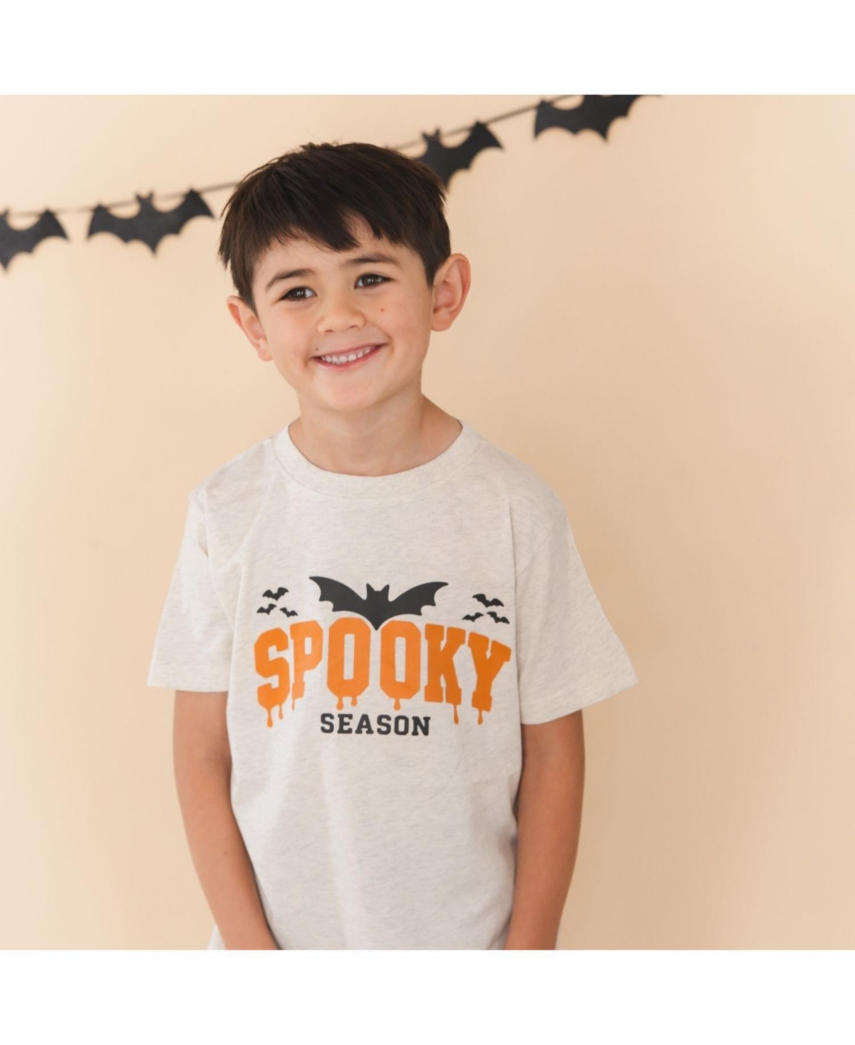 Sweet Wink Little Boys Spooky Season Halloween Short Sleeve T-Shirt