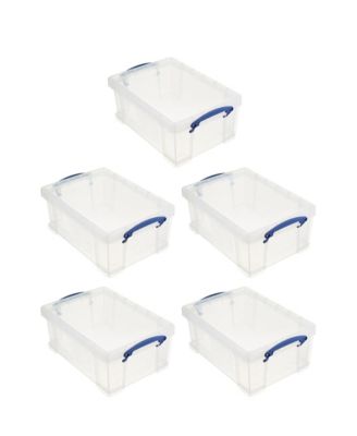 9L Storage Container with Snap Lid and Clip Lock Handle (5 Pack)