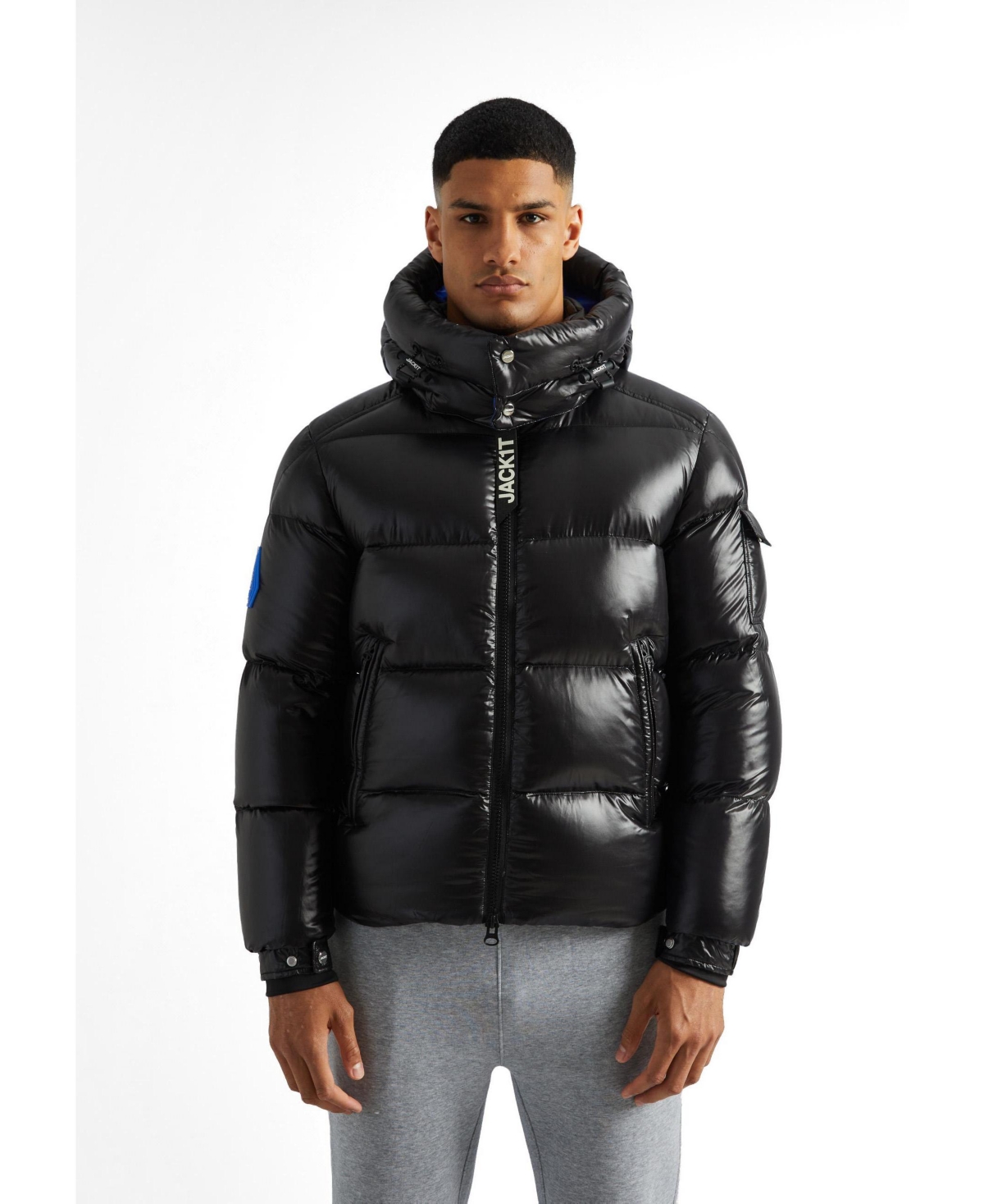 JACK1T Men's Hooded Puffer Jacket