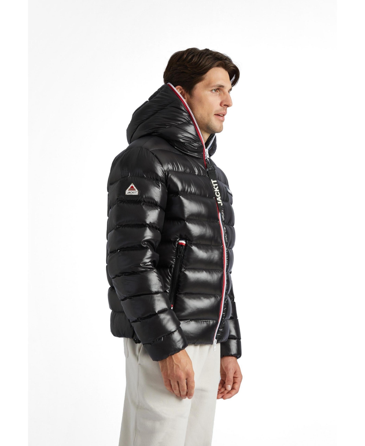 JACK1T Men's Hooded Insulated Puffer