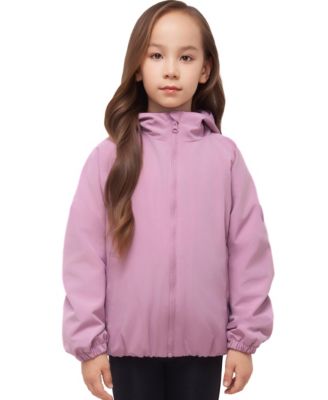 Girls' Mia Bubble Hem Fleece Lined Hooded Jacket, Size 4-18