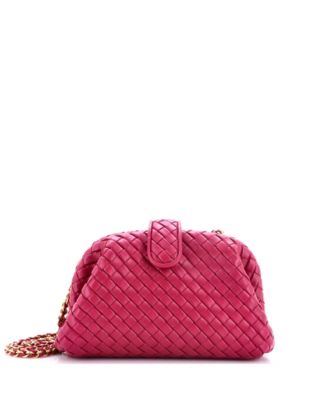 Teen Lauren 1980 Clutch with Chain Intrecciato Nappa