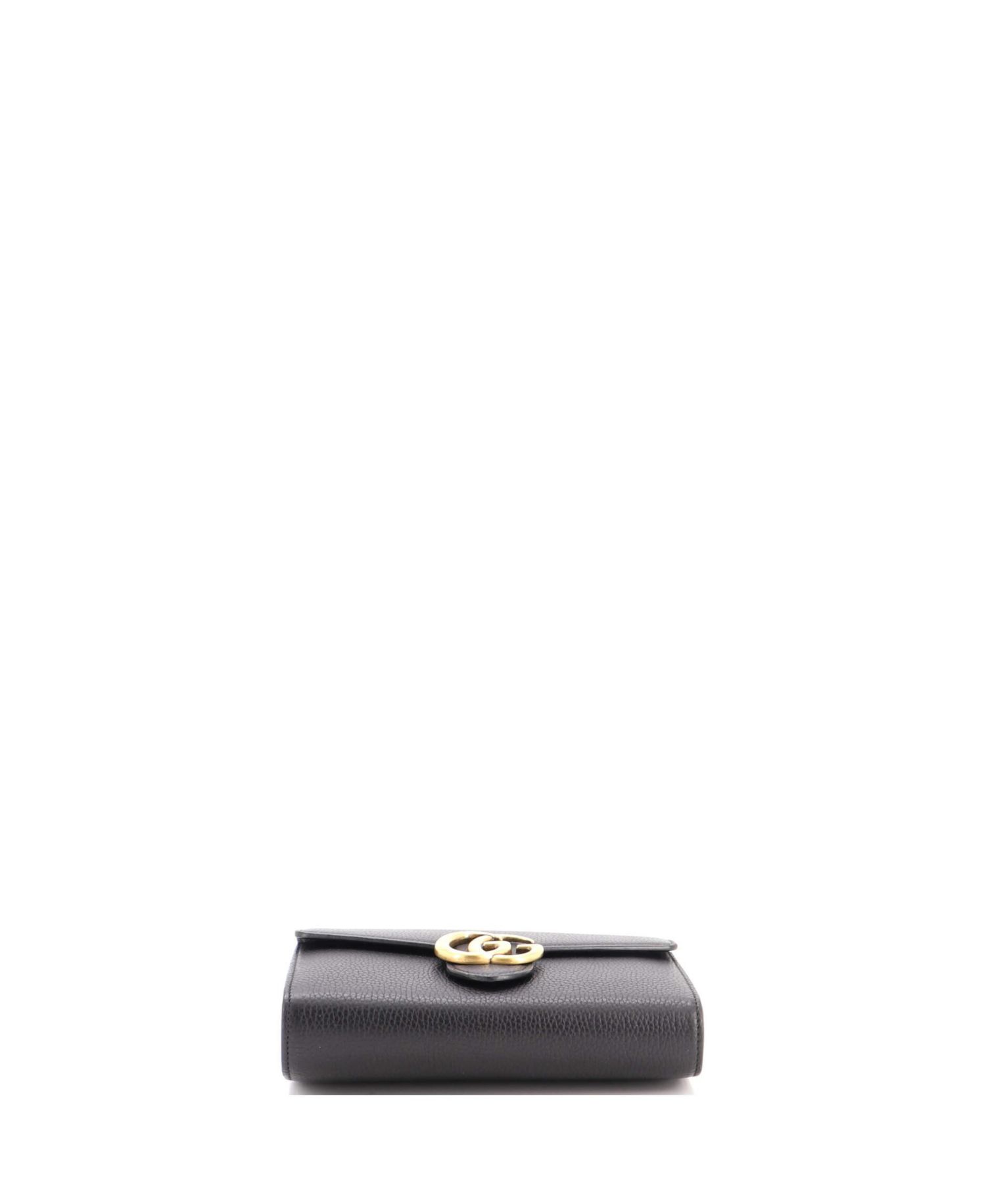 Mini GG Marmont Chain Wallet Leather