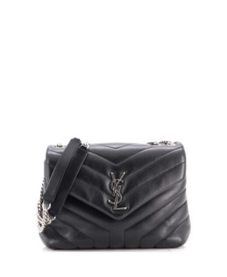 Small Loulou Shoulder Bag Matelasse Chevron Leather