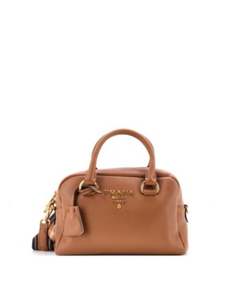 Small Striped Strap Convertible Bauletto Bag Vitello Phenix