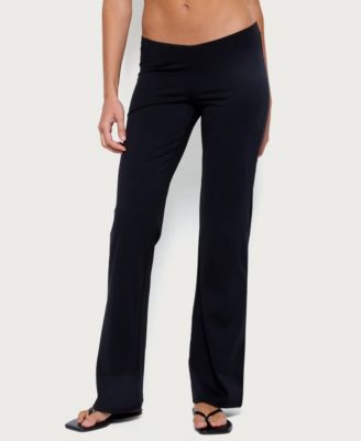Women's Anika Low-Rise Straight-Leg Pull-On Pants