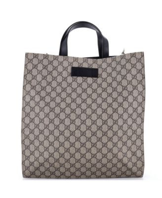 Tall Convertible Soft Open Tote GG Coated Canvas