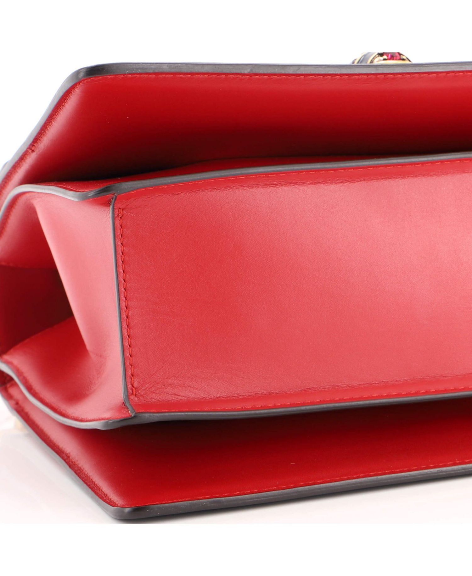 Small Queen Margaret Top Handle Bag Colorblock Leather