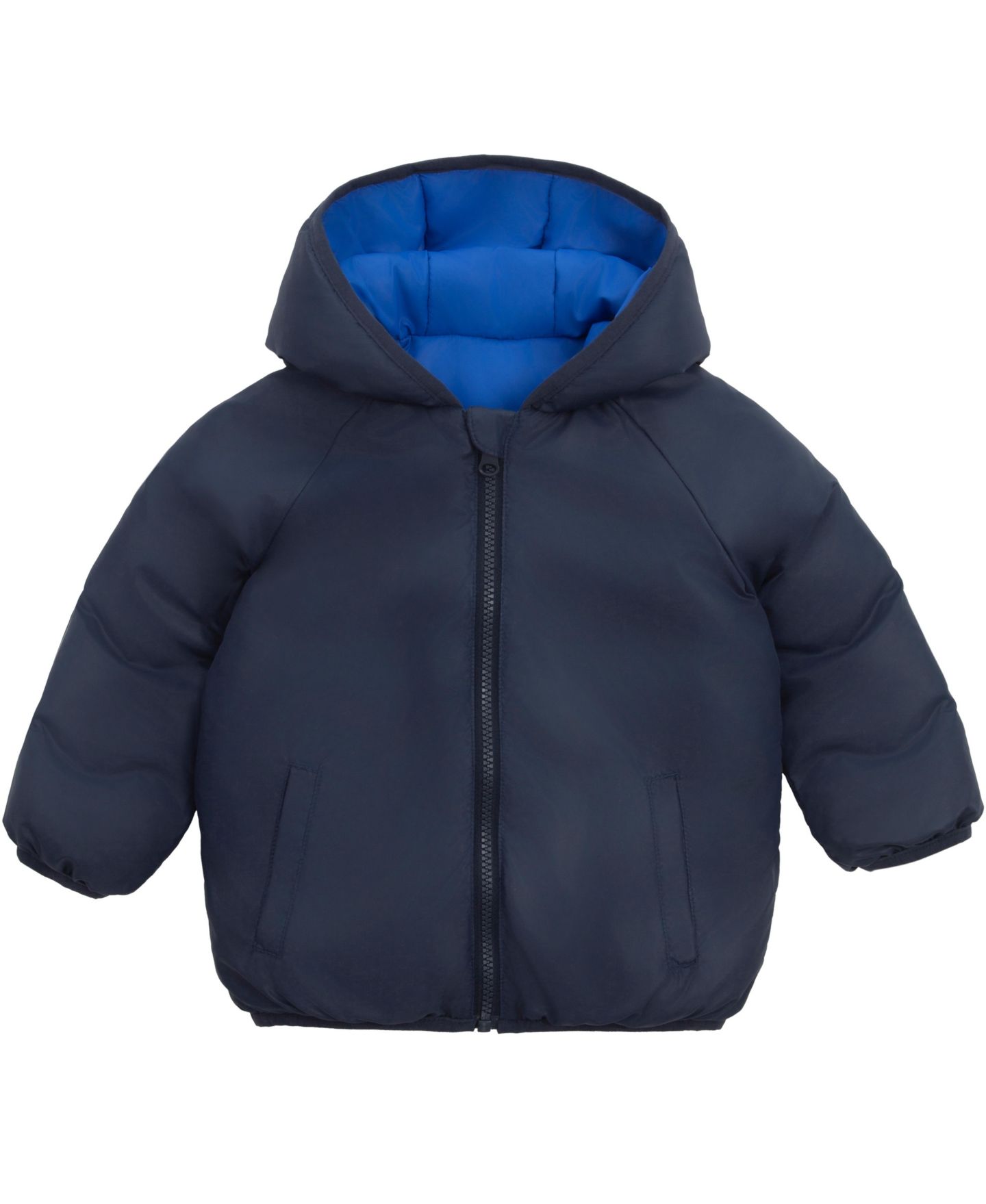Куртка Rokka&Rolla Reversible Hooded Puffer Jacket 2T-5T для мальчиков-малышей, цвет: Синий — фото 4