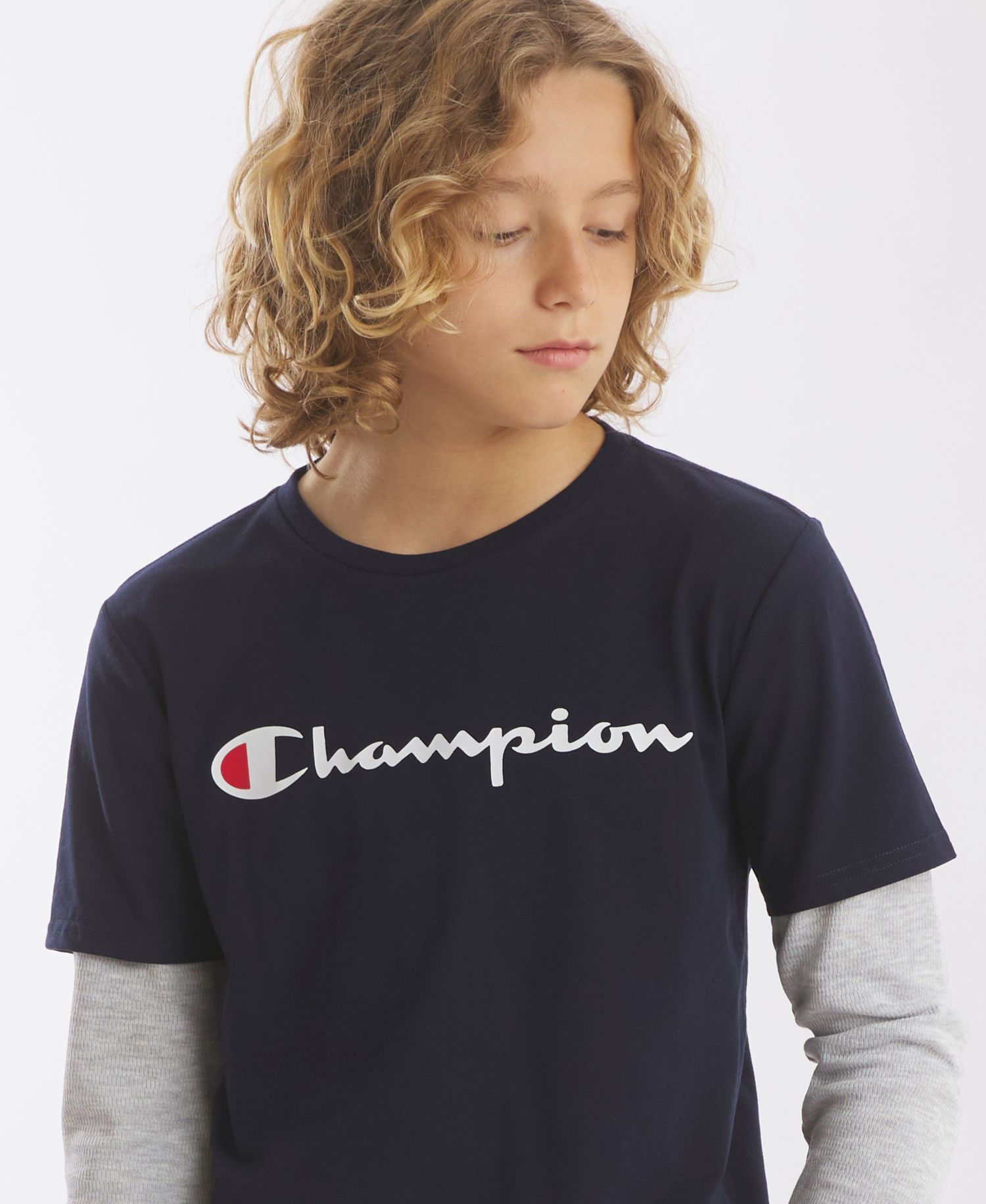 Boys' 8-20 Hangdown Long-Sleeve T-Shirt