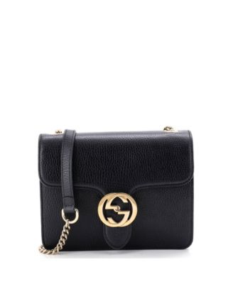 Small Interlocking Shoulder Bag Leather