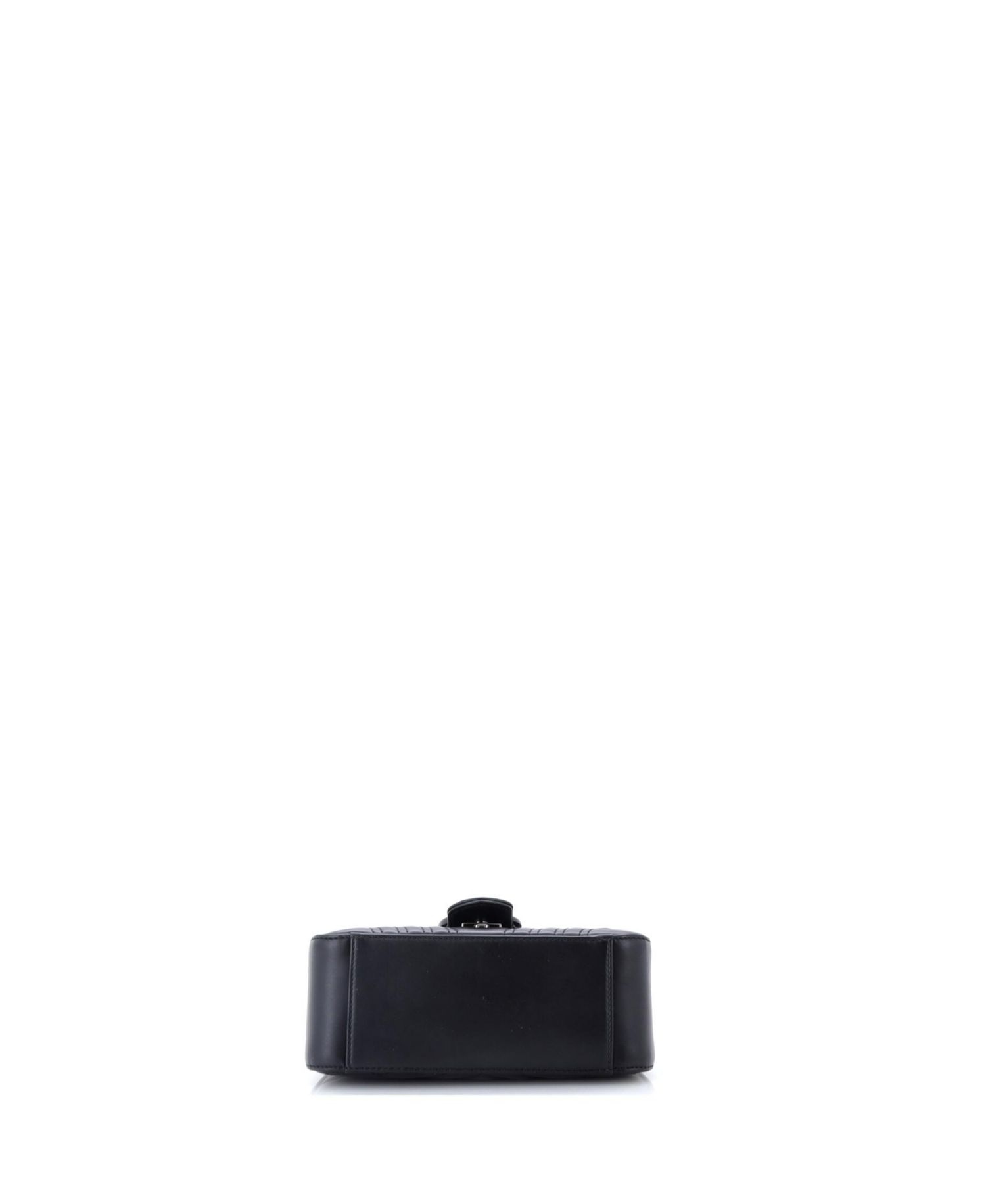 Mini GG Marmont Monochrome Top Handle Flap Bag Matelasse Leather