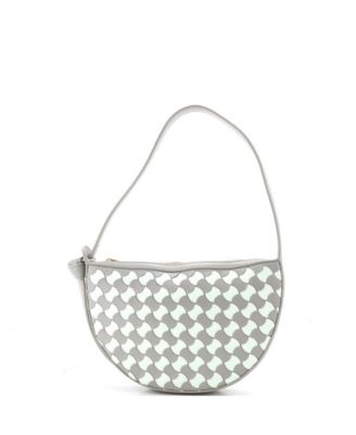 Mini Sunrise Shoulder Bag Bicolor Wavy Pavimento Leather