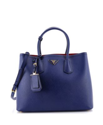 Medium Cuir Double Tote Saffiano Leather