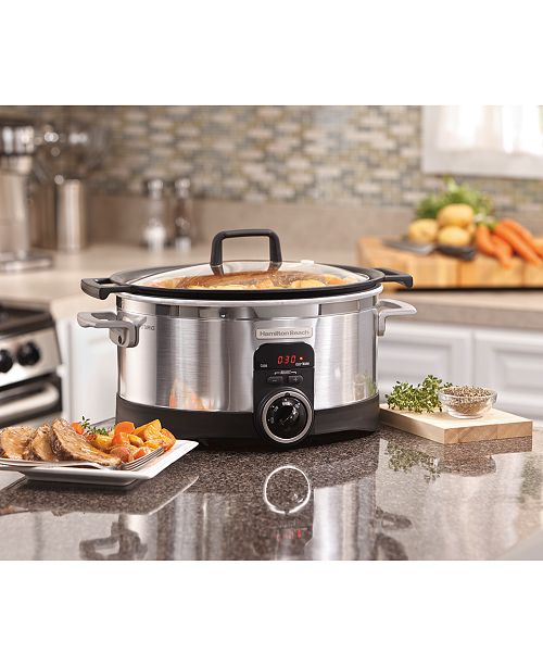 Hamilton Beach 6Qt. Programmable Searing Slow Cooker & Reviews Small Appliances Kitchen