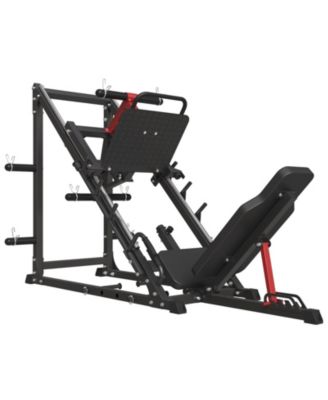 Leg Press Machine, 1500LBS Weight Capacity Adjustable Leg Machine with Resistance Band Pegs and Plate Storages, Workout Equipment