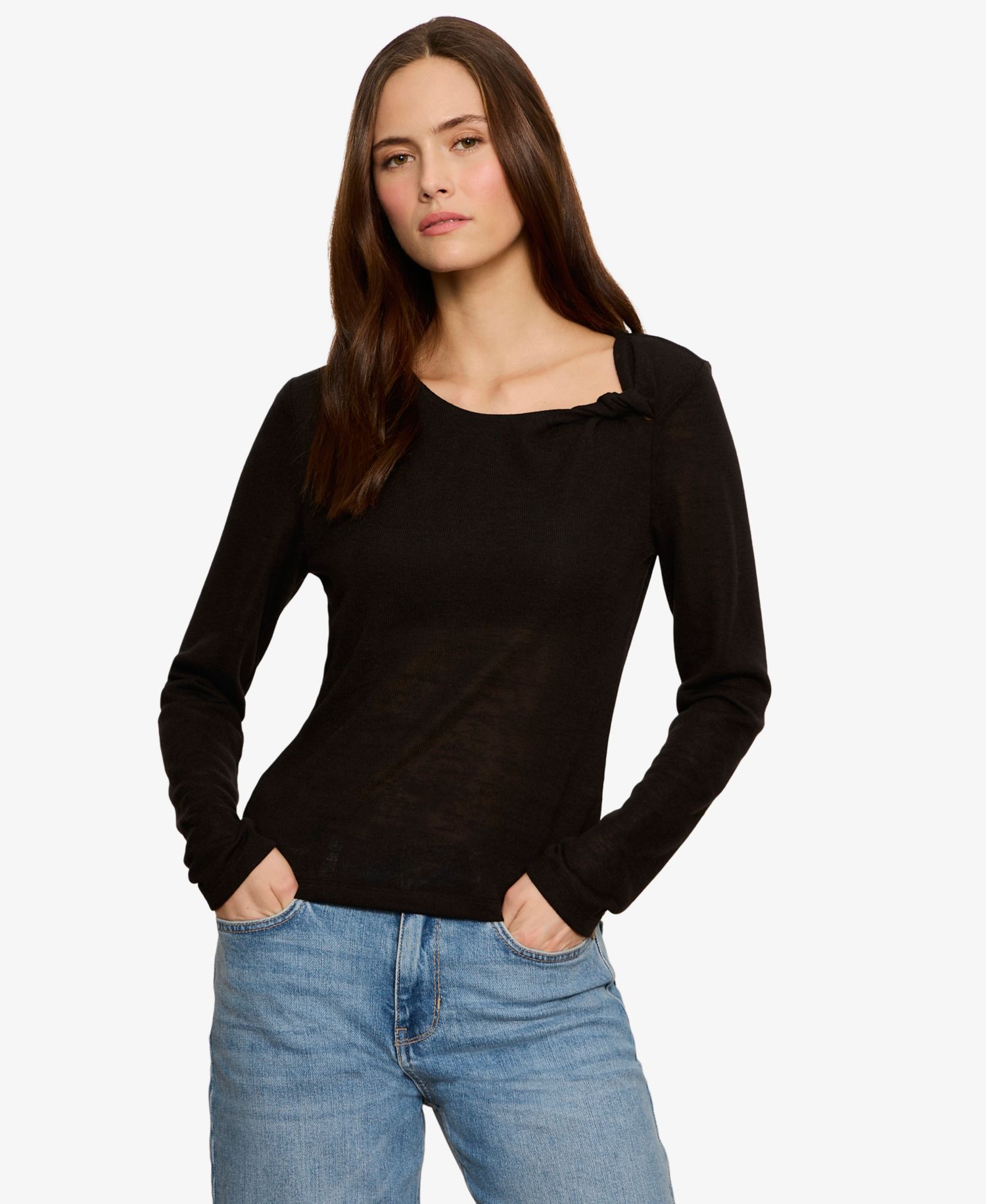 Women's Suki Long-Sleeve Twist T-Shirt