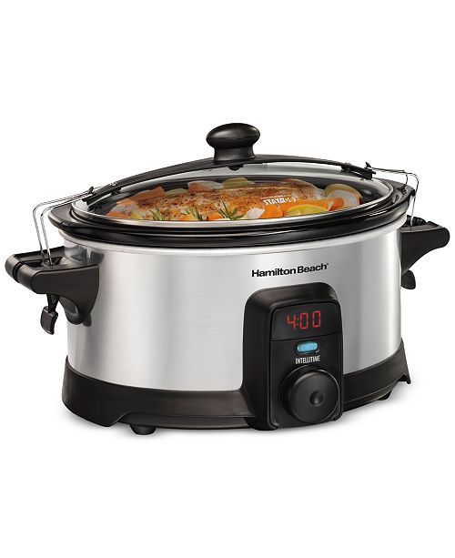Hamilton Beach Stay or Go® IntelliTime™ 6-Qt. Slow Cooker ...