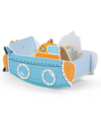 Wooden Rocking Climber with Rotating Propeller, 45 lb Capacity, Ages 1+