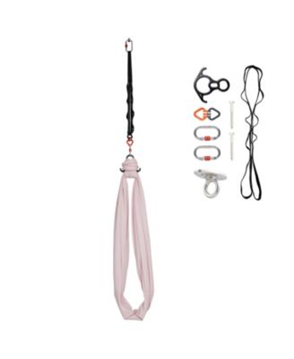 Aerial Yoga Hammock and Swing Set with Steel Carabiners and 300 Pound Capacity