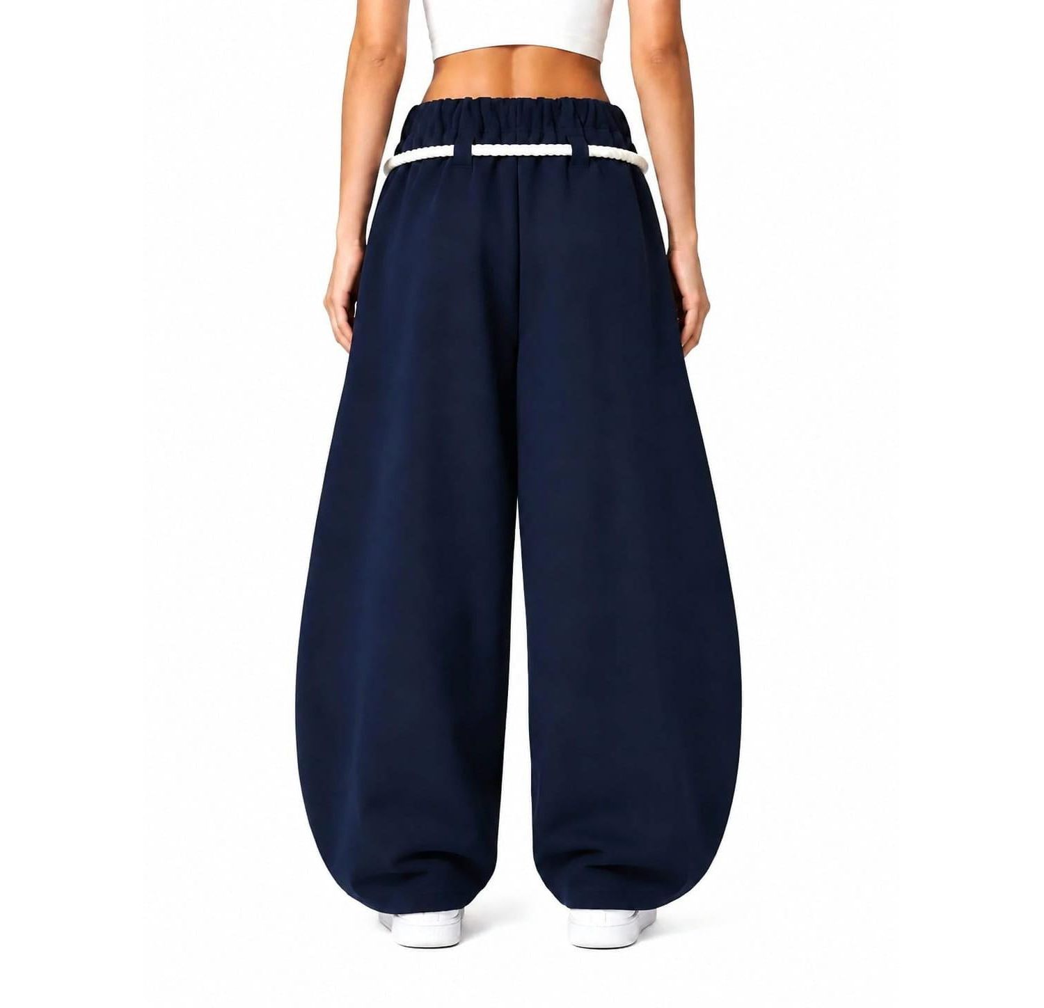 Women's Barrel Rope-Drawstring Sweatpants