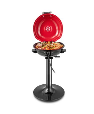 Ourdoor Portable 1600W Electric BBQ Grill withTemperature Control and Grease Collector