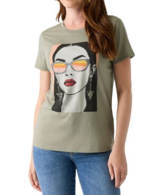 Women's Sunglass Mood Easy Retro Graphic T-Shirt