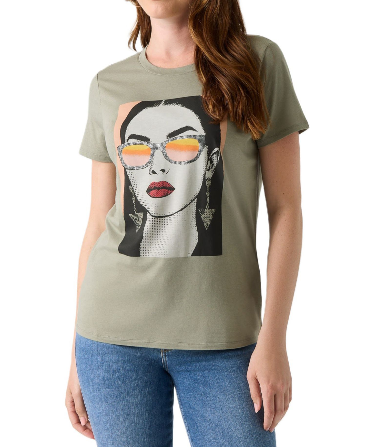 Women's Sunglass Mood Easy Retro Graphic T-Shirt