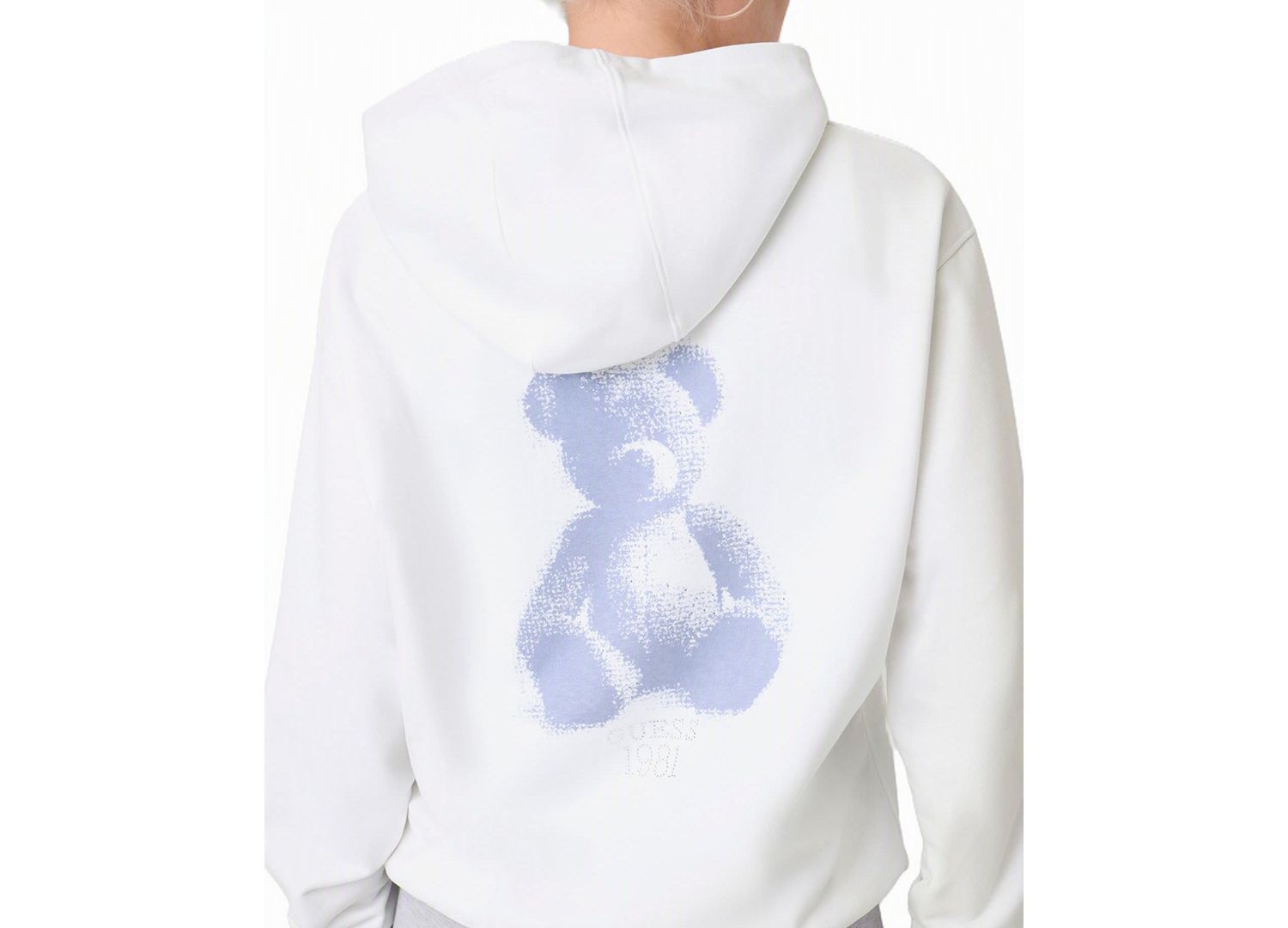 Women's Bear Hoodie Graphic Rhinestone