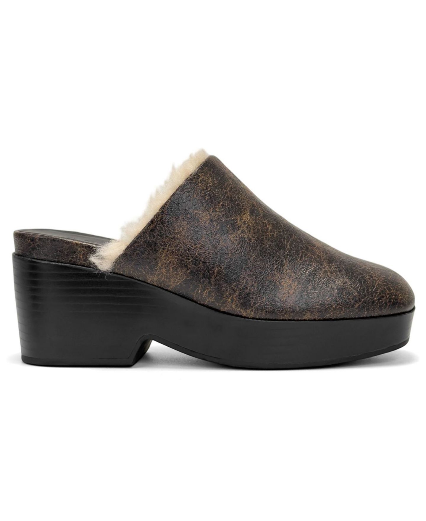 Женские сабо Aerosoles Chata Platform Slip-On Mule, цвет: Чёрная искусственная кожа, вариант 1 — фото 2
