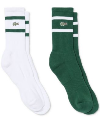 Men's Striped Ribbed Crew Socks, 2-Pack