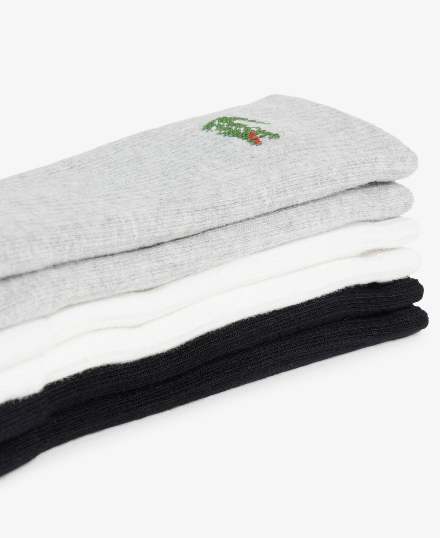 Men's Crew Ribbed Socks, 3-Pack