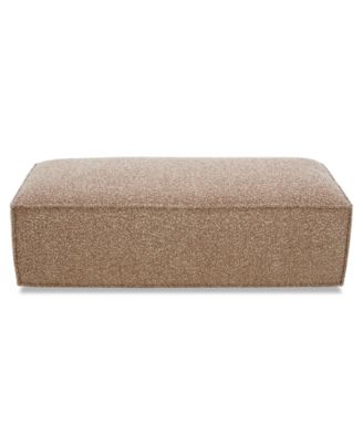 Camelle Fabric Caster Ottoman