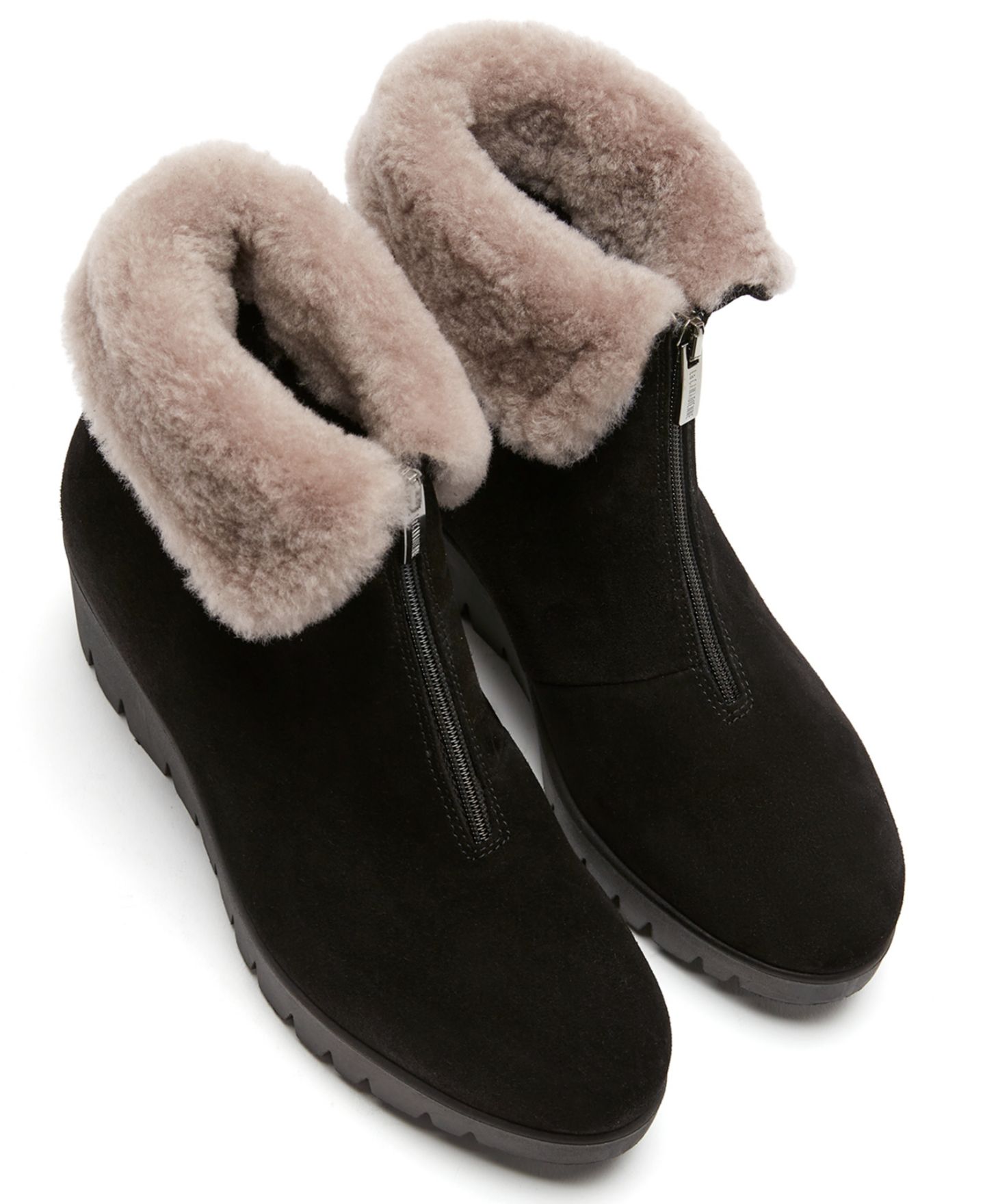 Женские ботинки La Canadienne Try City Dry Shearling Lined Zipper, цвет: Чёрный — фото 4