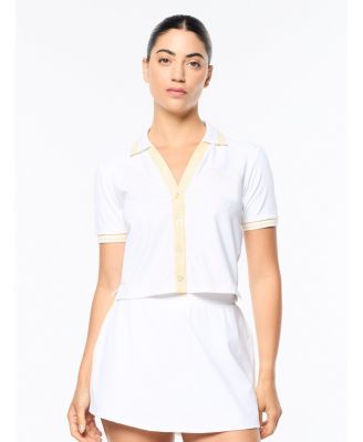 Women's Idalia Cropped Johnny Collar Polo