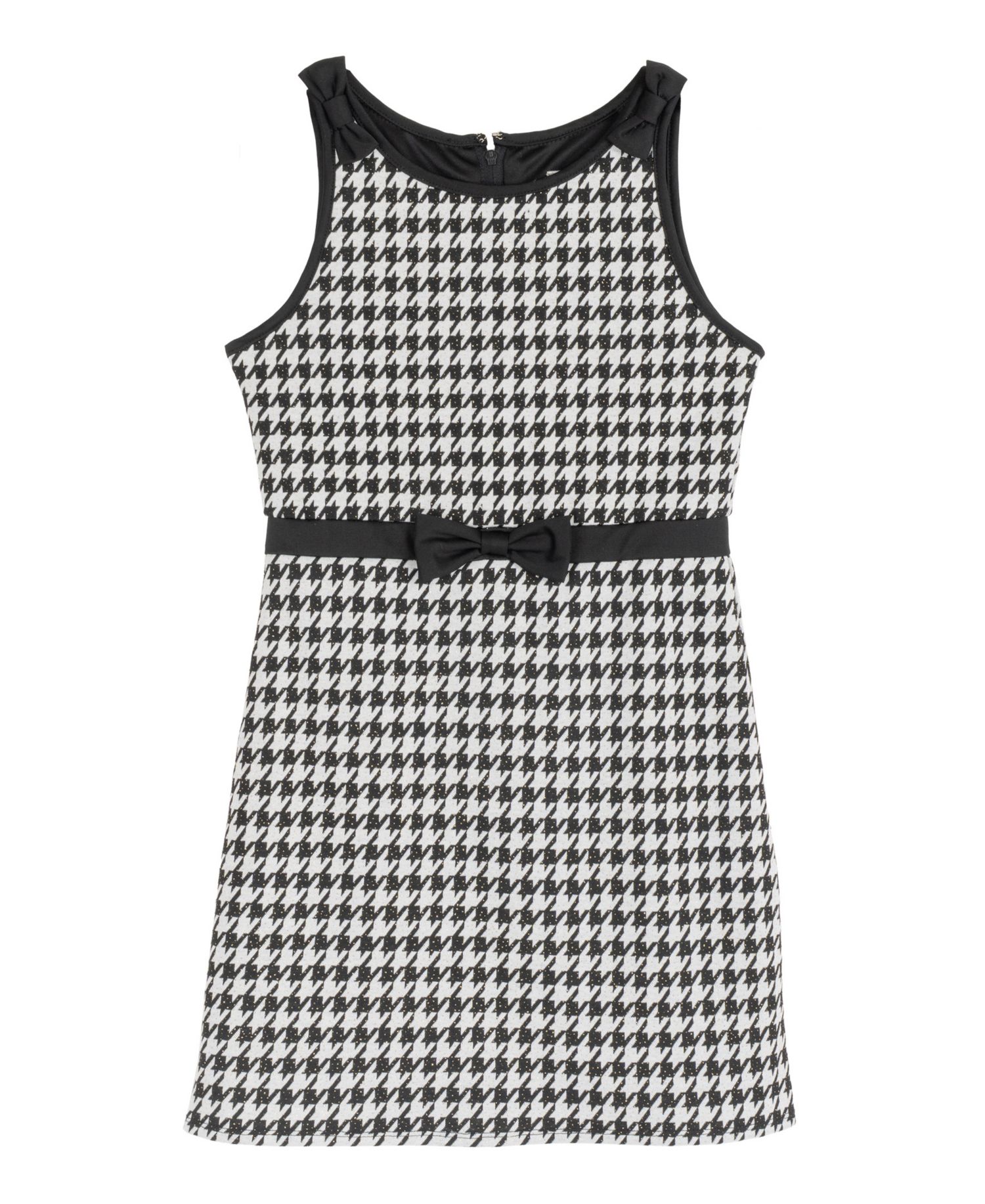 Girls' 7-16 Round Neck Long-Sleeve Dress