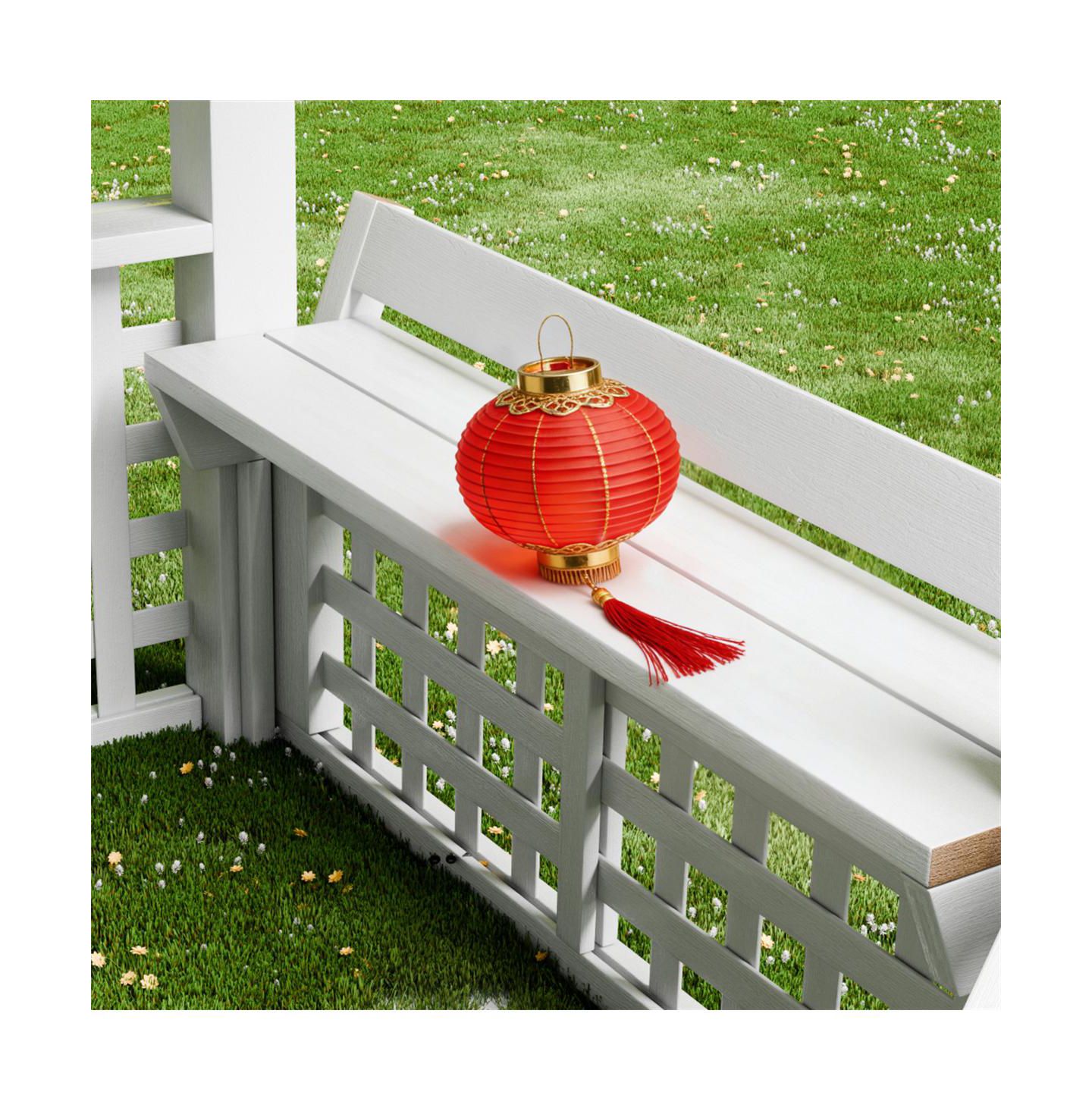 Детская игрушка YOBTOP Modern Outdoor Wooden Playhouse for Children - Waterproof Design, Comfortable Bench, Attractive Door, Easy Assembly, Christmas Day Gift — фото 4