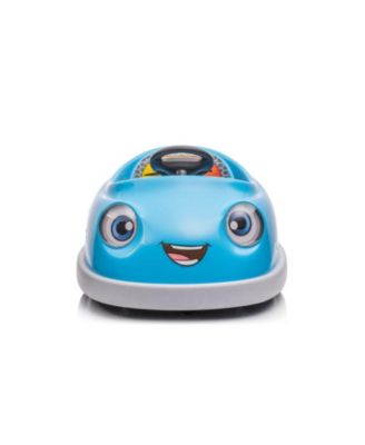 Ride on Car for Kids - 12V Dual Drive Bumper Car, 1-6 Years Old, Pushrod, Dinner Plate, USB BT Music, Rocking Horse Mode, Anti-Collision Bumper
