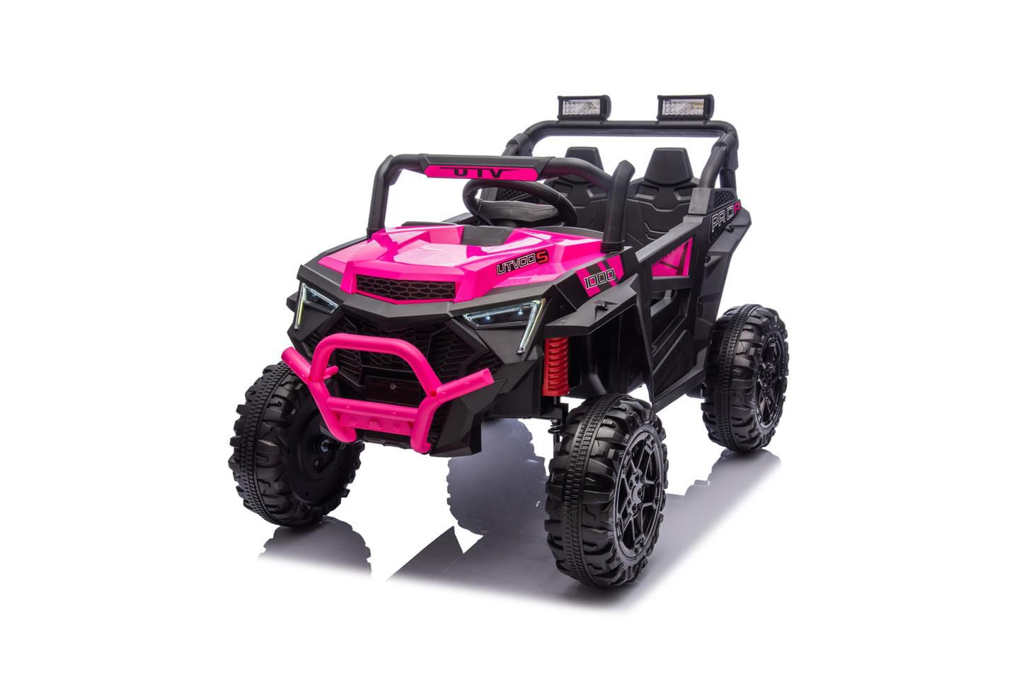 Детская игрушка YOBTOP 24V 400W Kids Ride On Electric UTV with Remote Control, Ages 3+, цвет: Розовый — фото 1