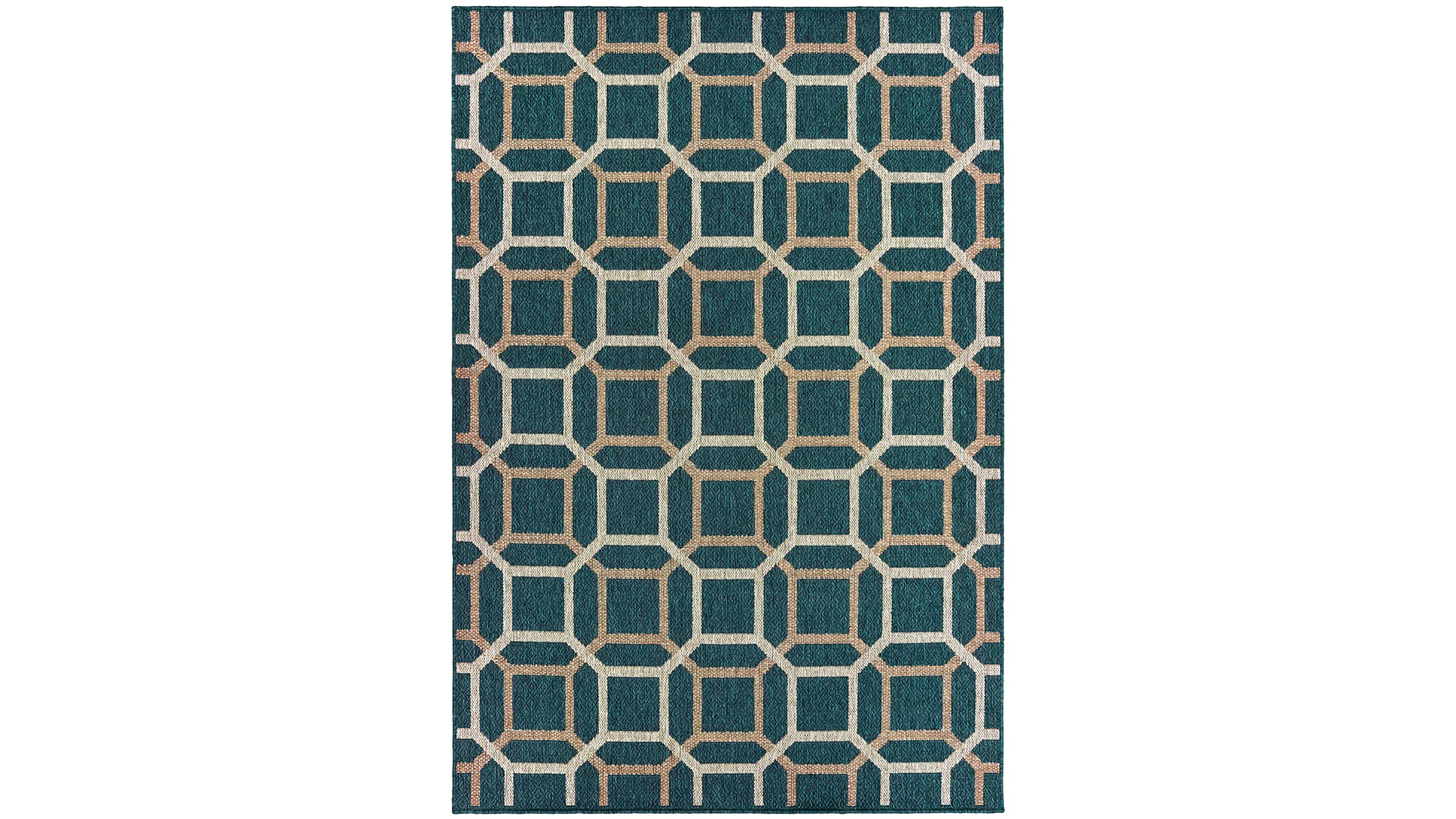Oriental Weavers Latitude 806B3 Blue 5'3" x 7'3" Outdoor Area Rug