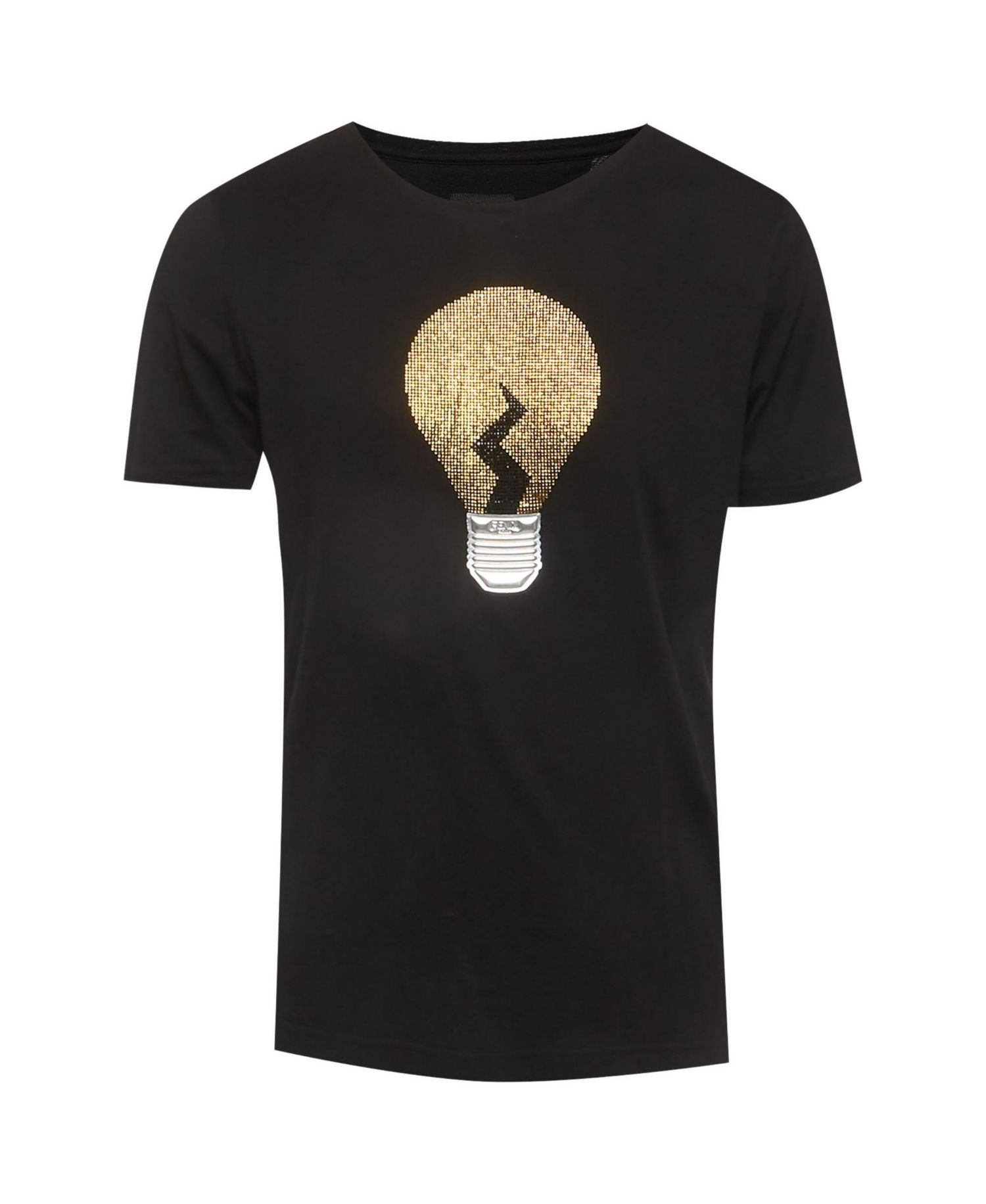 Women's Men's Embellished Lightbulb Graphic T-Shirt