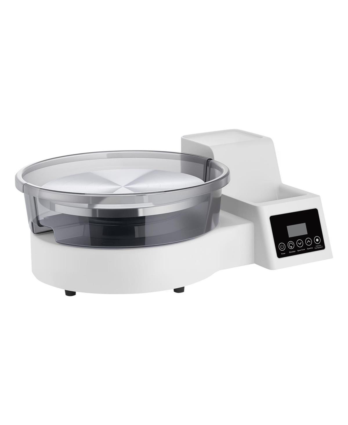 Yobtop Pottery Wheel for Adults, Aluminum Turntable 450W Electric Table Top Pottery Wheel with Foot Pedal, 30-300 Rpm Adjustable Speed
