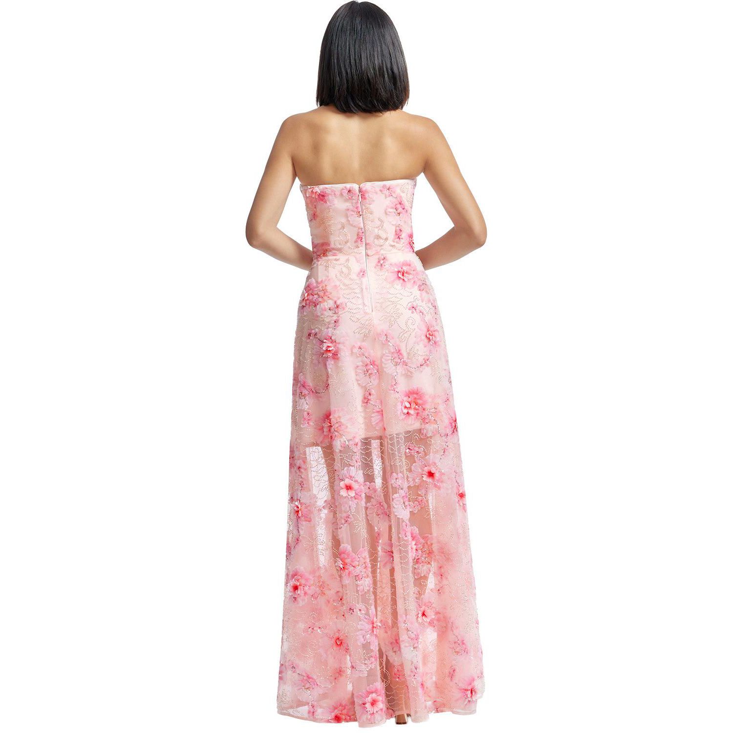 Women's Connor Strapless Sweetheart 3D-Floral Gown