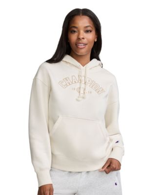 Women's Fleece Long-Sleeve Satin Applique Hoodie