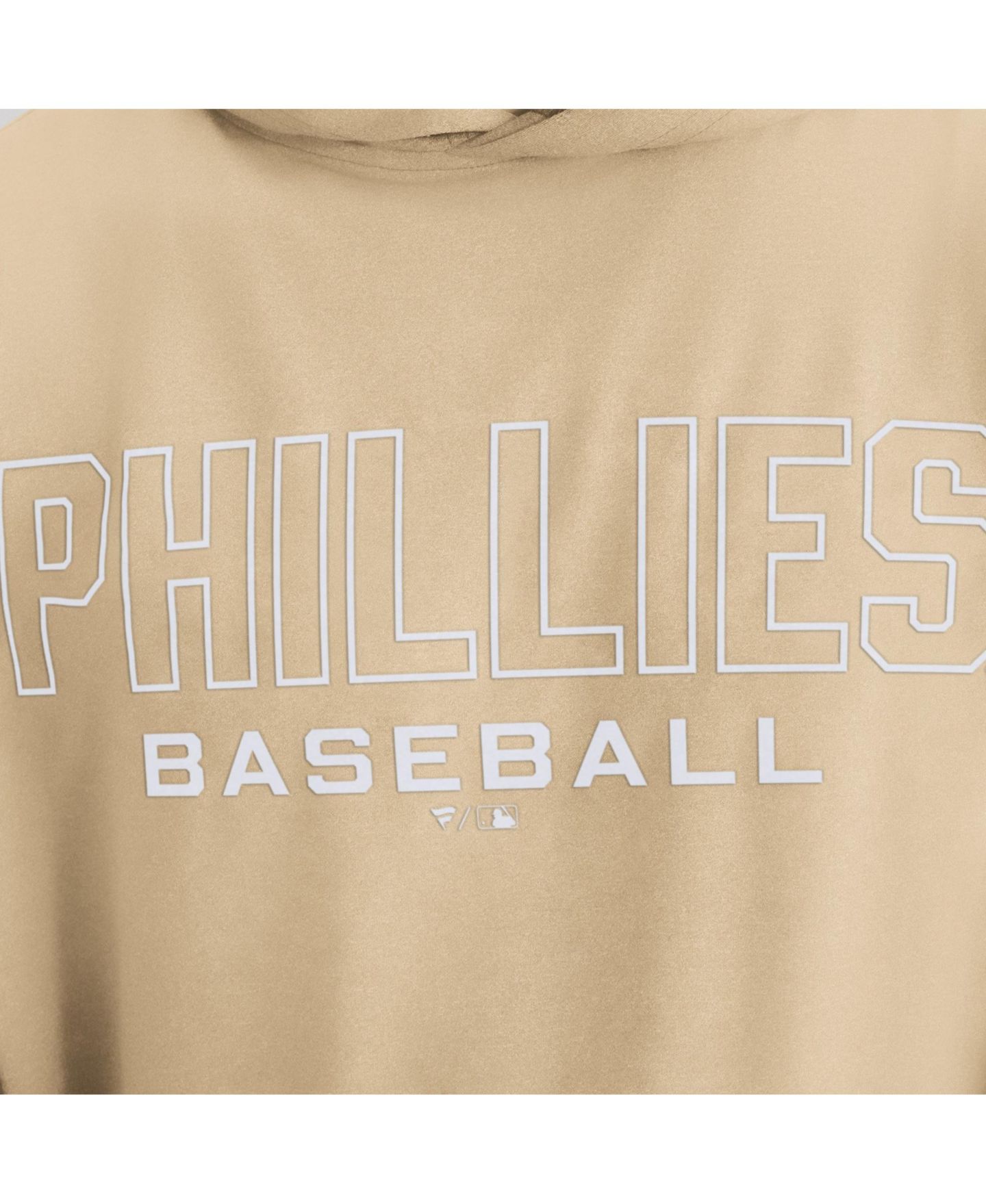 Мужская футболка Fanatics Khaki Philadelphia Phillies Clutch Long Sleeve Hooded — фото 3
