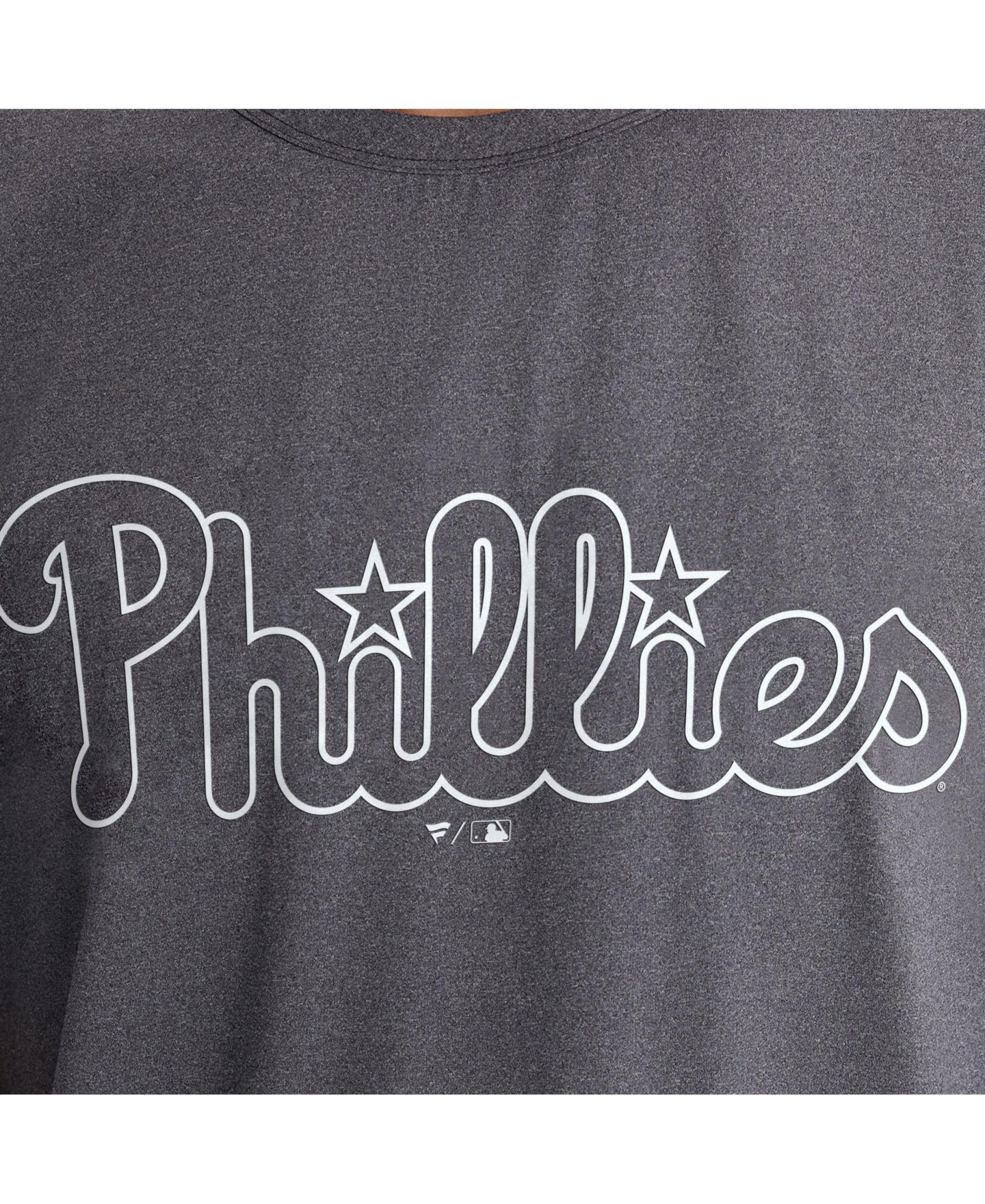 Мужская футболка Fanatics Charcoal Philadelphia Phillies Clutch Winning Edge — фото 2