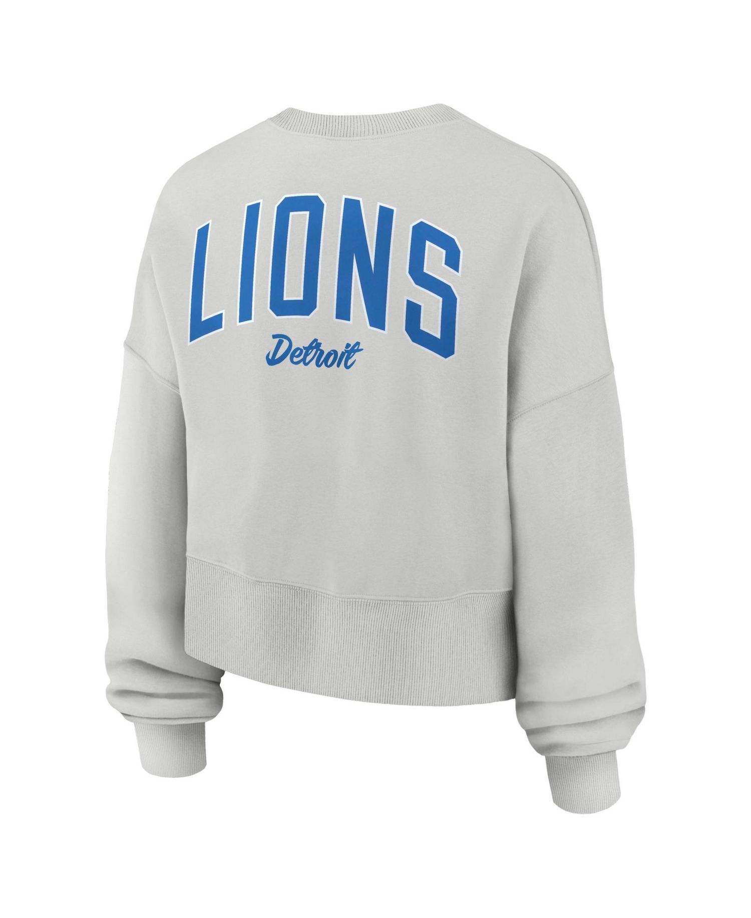 Women's Gray Detroit Lions Oversized Primetime Phoenix Fleece Sweatshirt